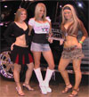 3 Italian Girls posing with our plaque at a car show in 2005